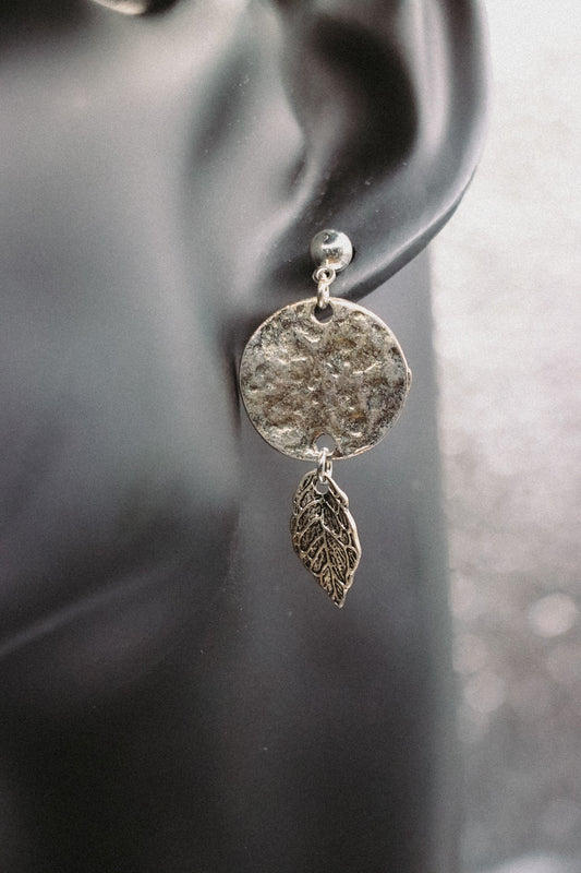 Silver Leaf Earrings