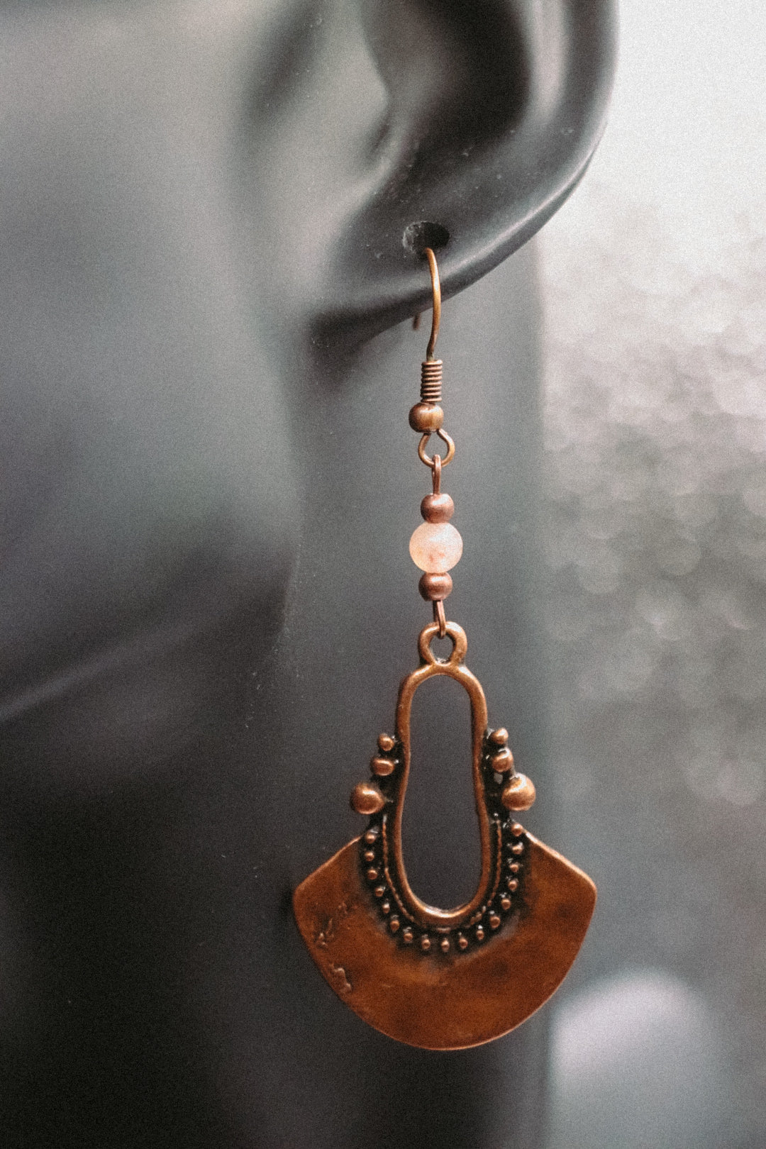 Copper Boho Dangle Earrings