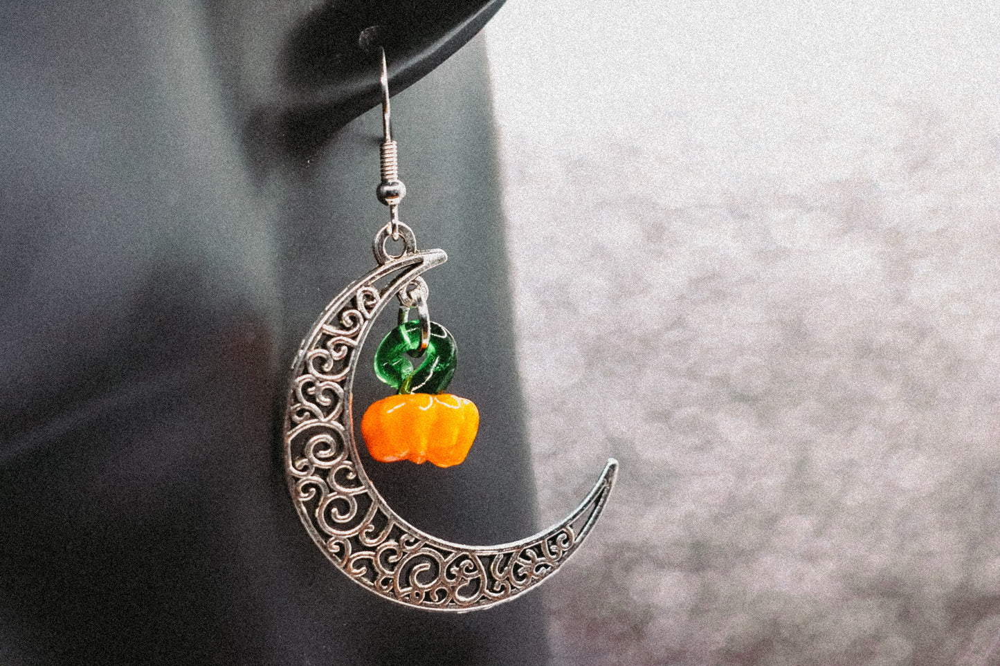 Pumpkin Moon Earrings