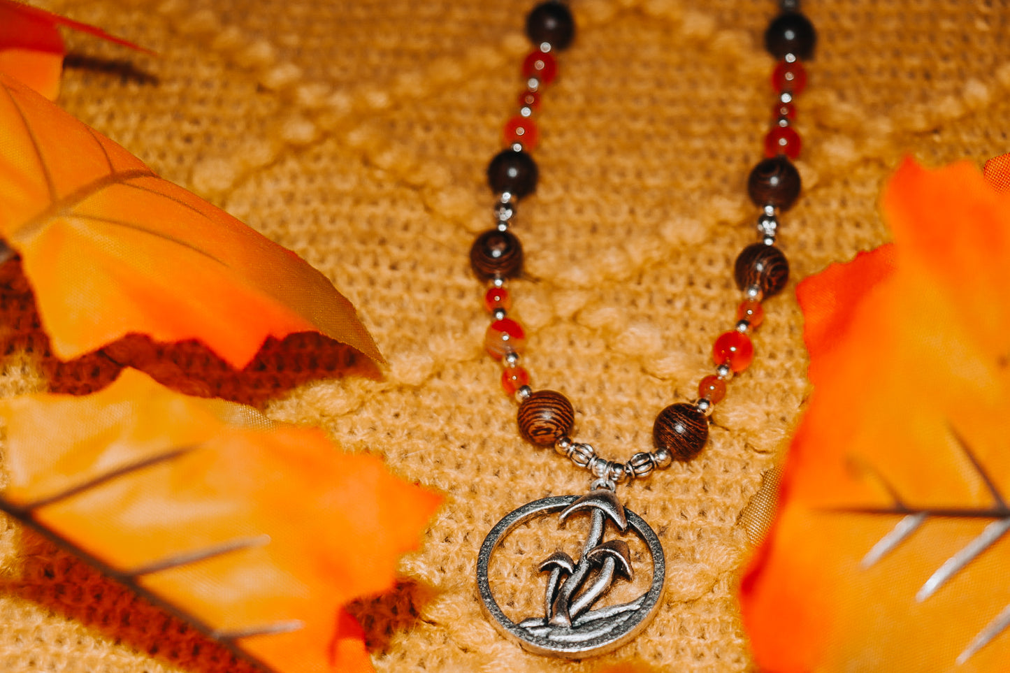 Autumn Mushroom Necklace