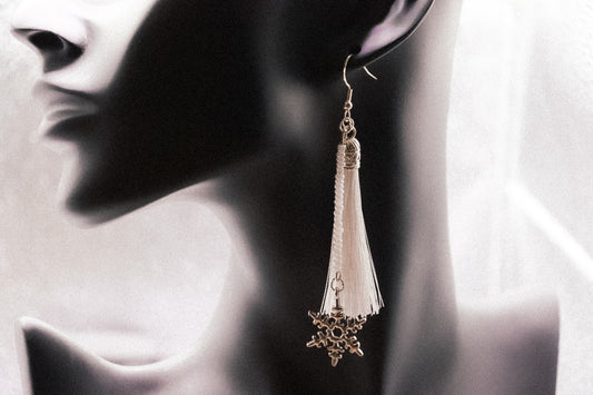 Dreaming of a White Christmas Dangle Earrings