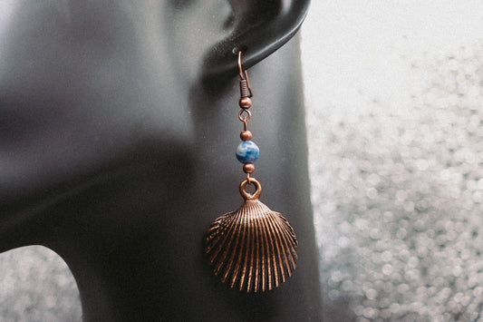 Copper Shell Earrings