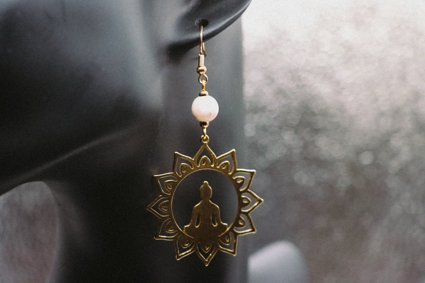 Rose Quartz Namaste Earrings