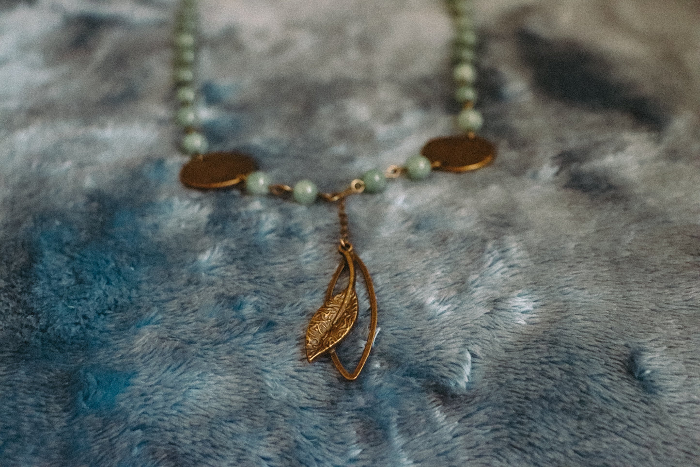 Brass Leaf Necklace